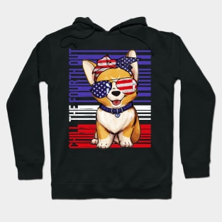 Corgi 4th of July Funny Dog Hoodie